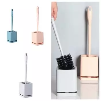 С держателем туалетная щетка быстросохнущая щетка для унитаза прочная щетка для чистки унитаза щетка для пола серый