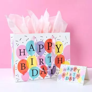 С Днем Рождения Бумажные подарочные пакеты Конфеты Пончики Печенье Подарочная упаковка Коробка Украшения для вечеринки Baby Shower Сувениры Товары для вечеринки по случаю дня рождения as picture