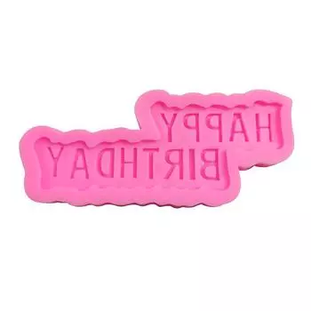 С Днем Рождения, чашка для дня рождения, знак для торта, помадка для торта, шоколадная силиконовая форма, декоративная форма розовый