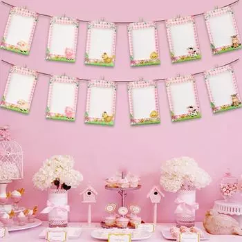 С днем рождения фоторамка баннер единорог пончик фото гирлянда 1st Birthday Party Decoration Дети Мальчик Девочка Baby Shower Party Deco