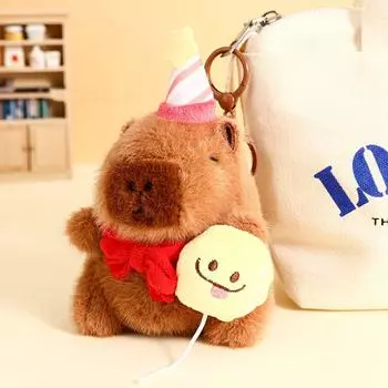 С днем рождения плюшевый брелок в виде капибары животные морская свинка подвеска подвесной аксессуар Style 3