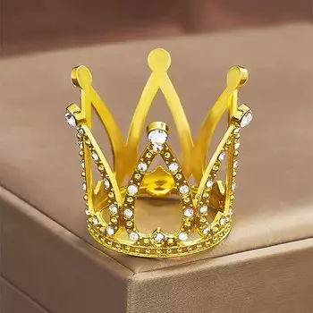 С Днем Рождения Свадьба Дети Украшение для волос Торт Топпер Мини Корона Украшение Торта 3.5*3.5cm