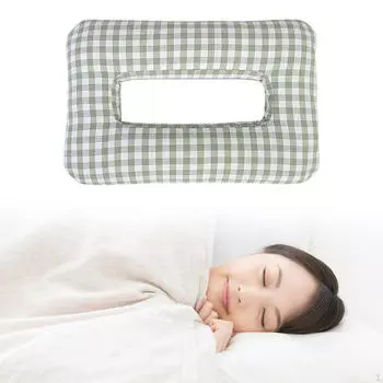 с дышащим хлопковым спальным отверстием для использования сережек зелёный