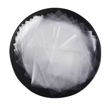 Съедобная клейкая рисовая бумага для упаковки конфет и десертов, упаковка 500 листов