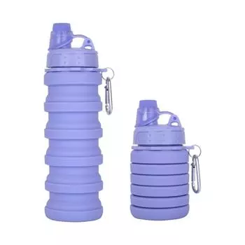 Съедобная силиконовая камуфляжная спортивная чашка, креативная всасывающая насадка, складная силиконовая бутылка для воды, портативная выдвижная бутылка для воды на открытом воздухе 600ml синий