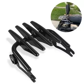 Съемная багажная полка Stealth Mounting, подходящая для Harley Touring Street Electra Glide Road King FLHT FLHX FLHR FLTR 2009-2025 чёрный