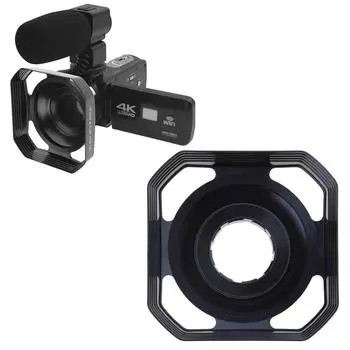 Съемная бленда объектива для видеокамеры для профессиональной съемки видеоблогов на YouTube в формате 4K, аксессуар для широкоугольного объектива цифровой видеокамеры