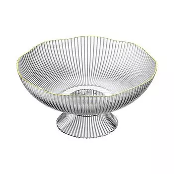 Съемная фруктовая тарелка с дренажными отверстиями, декоративная рифленая цветная пластиковая чаша, центральный элемент стола