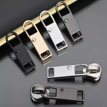 Съемная головка молнии, язычок, универсальный металлический замок молнии, сменный мешок, пряжка для одежды, подвесной аксессуар 1PC чёрный