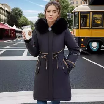 Съемная хлопковая подкладка средней и длинной длины для женщин, новая свободная хлопковая подкладка со свободным поясом и флисовый тренчкот M