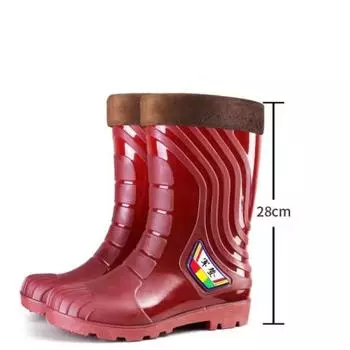 Съемная хлопковая подкладка, толстая подошва, противоскользящая, на заказ, дешевые рабочие резиновые сапоги из ПВХ, женские резиновые сапоги, водонепроницаемые, заводские, для взрослых 37