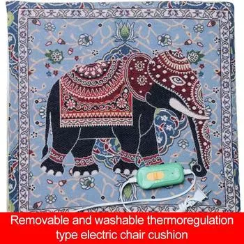 Съемная и моющаяся электрическая подушка с подогревом, офисная подушка с подогревом, маленькая электрическая подушка с подогревом, электрическая подушка с разъемом типа «мама»