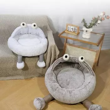 Съемная и моющаяся собачья будка Съемная кошачья будка в форме плюша Гнездо для глубокого сна Термоподложка Зимняя собачья будка Коврик для собак M