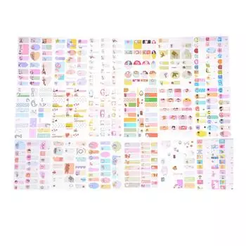 Съемная книга блокнот индекс имя наклейка этикетка для записей школьные принадлежности