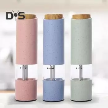 Съемная мельница для перца, пылезащитная, полезная электрическая мельница для соли и зерна светло-зеленый