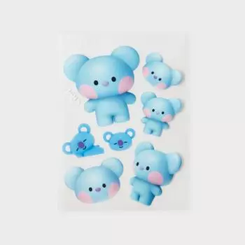 Съемная наклейка Line Friends BT21 KOYA Big & Tiny