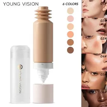 Съемная нижняя нажимная жидкая основа Matte Control Oil Full Coverage Несмываемая водостойкая основа для лица под макияж 01#