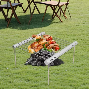 Съемная подставка для барбекю, многоцелевая, устойчивая, нержавеющая, внешняя, для сборки горшка, стойка для гриля