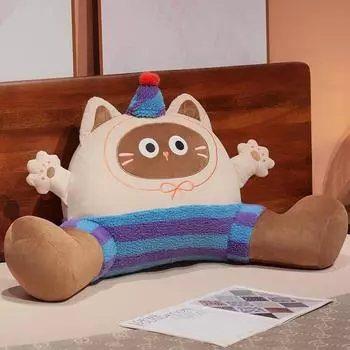 Съемная подушка для талии, прикроватная подушка, подушка для талии в офисе для мальчиков и девочек, симпатичная подушка для талии в машину Small 65 * 40cm