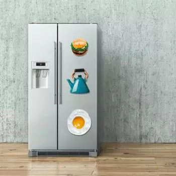 Съемная полимерная практичная креативная невыцветающая наклейка на холодильник, наклейка на холодильник 3