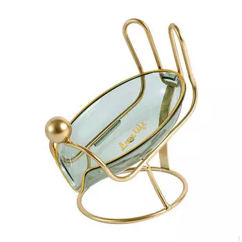 Съемная самоосушающаяся полочка для мыла, контейнер для мыла, поднос для посуды, перфорированный зелёный