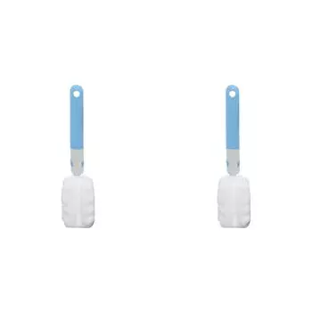 Съемная щетка для чистки бутылок с водой 30 см. Щетка для чашки с длинной ручкой (синий)