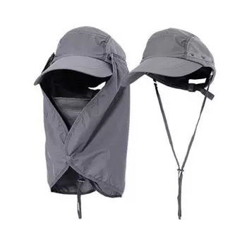 Съемная солнцезащитная шляпа для улицы и дышащая рыбацкая шапка с защитой от ультрафиолета