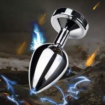 Съемная светодиодная светящаяся металлическая анальная пробка, расширитель, секс-игрушка для взрослых S