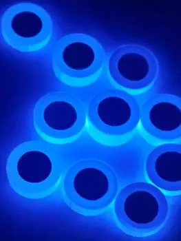 Съемная светящаяся в темноте лента, флуоресцентная лента 1 см x 300 см, неоновая лента, водонепроницаемая, высокая видимость для театральных постановок и темных зон синий