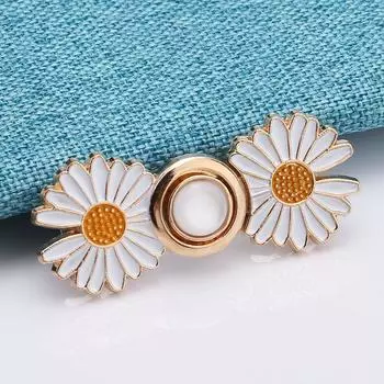 Съемная утяжка для брюк с жемчужным цветком, пряжки для талии без шитья для свободных джинсов, мгновенная посадка по фигуре, пуговицы, булавки, утяжка для брюк