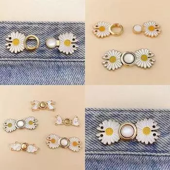 Съемная застежка для утяжки талии, невидимая кнопка, брошь, ювелирное изделие, джинсы, брюки, одежда, пряжка для талии, инструмент для регулировки пояса A06