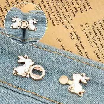 Съемная застежка для утяжки талии, невидимая кнопка, брошь, ювелирное изделие, джинсы, брюки, одежда, пряжка для талии, инструмент для регулировки пояса