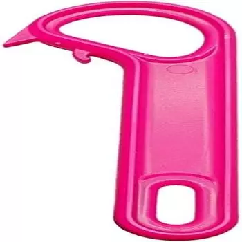 Съемник для открывания банок и жестяных банок с кольцевым фиксатором. Ручной открывалка для банок с кольцевым фиксатором и крючком. красный