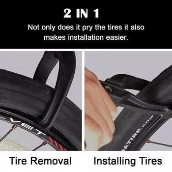 Съемник для велосипедных шин, зажим для горных велосипедных шин, плоскогубцы для ремонта шин, не повреждающая ступица колеса, инструмент для монтажа и ремонта шин чёрный