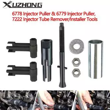 Съемник инжектора 6778 и съемник инжектора 6779, инструменты для снятия/установки трубки инжектора 7222 для дизельных двигателей GM 6.6L Duramax 2001~2011 гг. чёрный