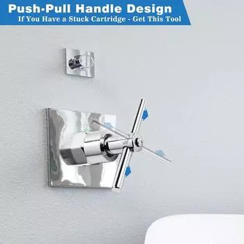 Съемник картриджа для Moen для раковины, ванной, душа, ванны, крана, установки, ремонта, снятия, гаечный ключ для латунных и пластиковых картриджей