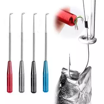 Съемник крючков для рыбалки, рыболовный крючок Arrival, быстросъемный, съемник крючков из нержавеющей стали, удобный и практичный для рыбалки, портативный съемник мотыг. One Size синий