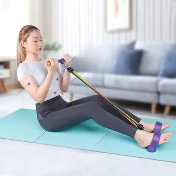 Съемник педалей для мужчин и женщин. Съемник педалей для фитнеса. Веревка. Наклонная талия.