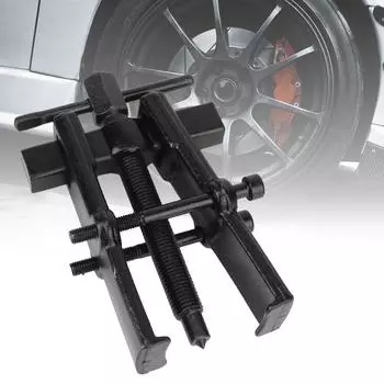 Съемник шестерни Инструменты для снятия автомобиля с черным покрытием Две челюсти Ремонт Разборка Ковка Экстрактор Установка Съемники подшипников якоря 35x45mm