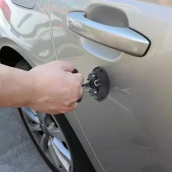 Съемник вмятин на присоске для ремонта вмятин на автомобиле Ручка для быстрого удаления вмятин для детейлинга и ремонта автомобилей чёрный