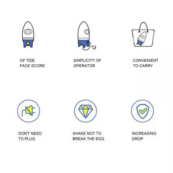Съемник золотых яиц, скремблер, миксер для белого желтка, ручной, удобный, не разбивая яйца, яйцеварка, инструмент, кухонный инструмент, аксессуары для дома жёлтый