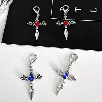 Съемные металлические крылья дьявола крест ботинки Мартин пряжки украшения подвеска ботинки Мартин аксессуары для обуви украшения для вечеринки Y2K