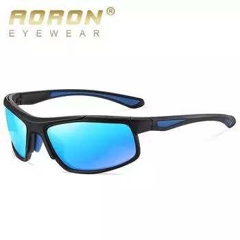 Съемные мужские спортивные поляризационные солнцезащитные очки TR в оправе, красочные очки для бега на открытом воздухе, для рыбалки, подарки для мужчин чёрный