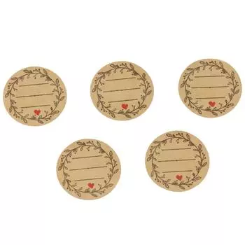 Съемные наклейки этикетки 500 шт этикетки для бутылок венок дизайн самоклеящиеся подарки