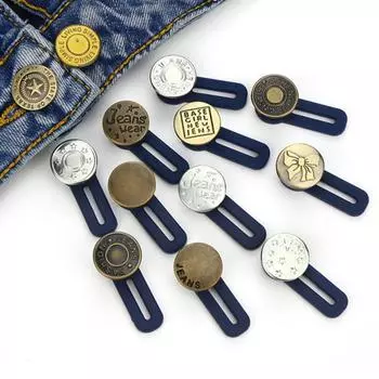 Съемные разные стили, прочные, антидеформационные, джинсовые пуговицы, удлинитель, кнопка увеличения талии 10