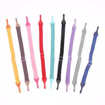 Съемные регулируемые ремешки для очков Цепочка Цепочки для солнцезащитных очков Спортивные противоскользящие шнурки Веревки для очков Держатель шнура чёрный