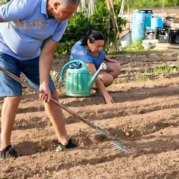 Съемные садовые грабли из марганцевой стали, ручной грабли для удаления сорняков, для рыхления почвы и сгребания травы во дворе и саду A