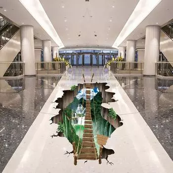 Съемные самоклеящиеся водостойкие 3D наклейки для декора стен, наклейки на пол для детской спальни, потолка, гостиной, детской