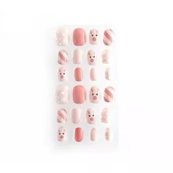 Съемные типсы для ногтей, детские накладные ногти, рождественские накладные ногти, рождественские подарки, DIY украшение для нейл-арта 124