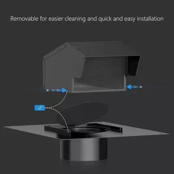 Съемные вентиляционные отверстия Yousheng для крыши, вентиляционные крышки для сушилок на крыше, прочная конструкция, простая установка, аксессуары для вентиляционных крышек для кухни 4Inch